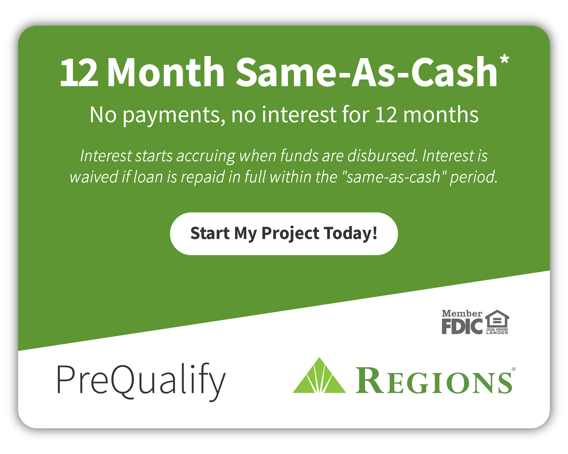 12 Month Same-As-Cash