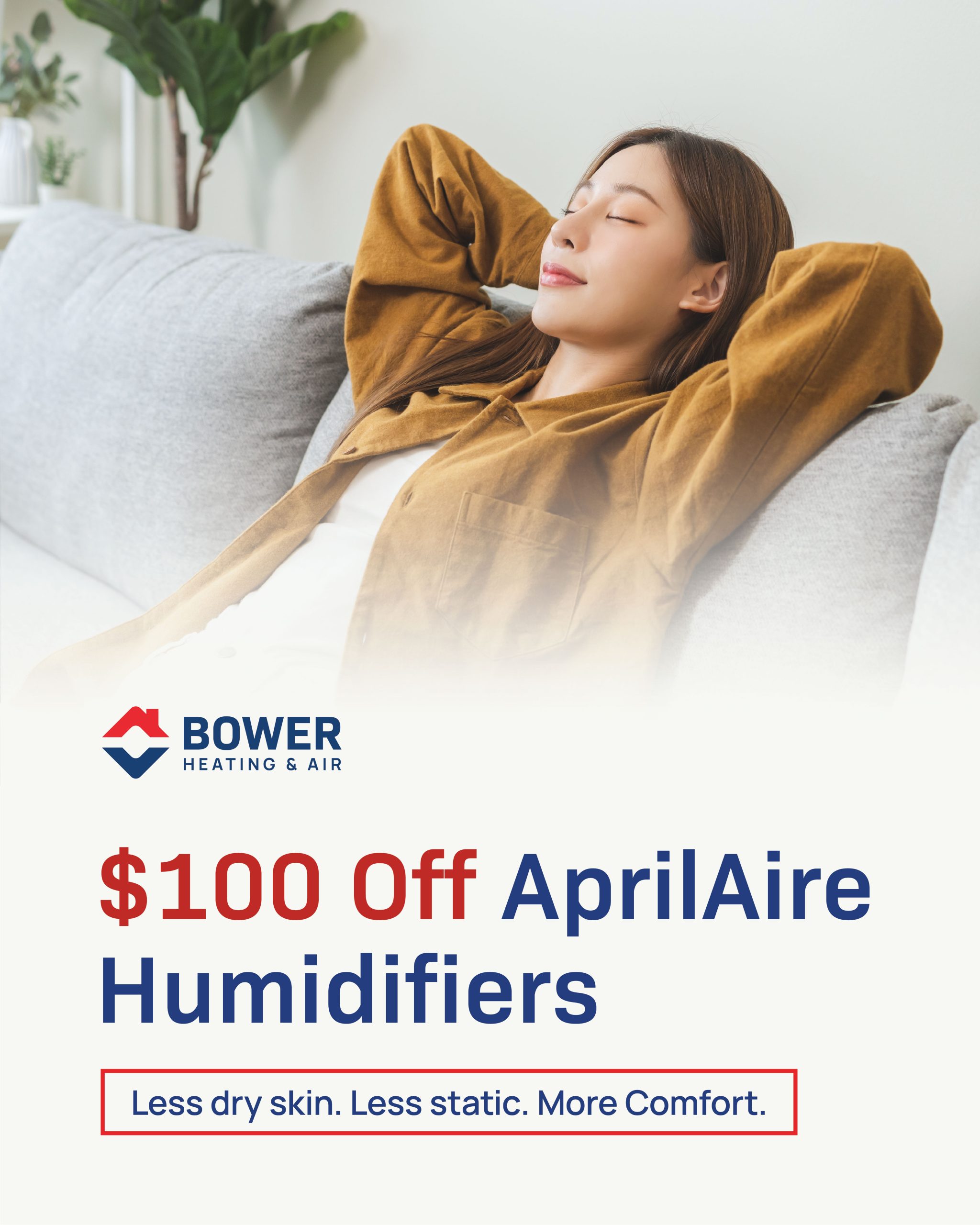 Octo ber 2026 Promotion - $100 off AprilAire Humidifiers